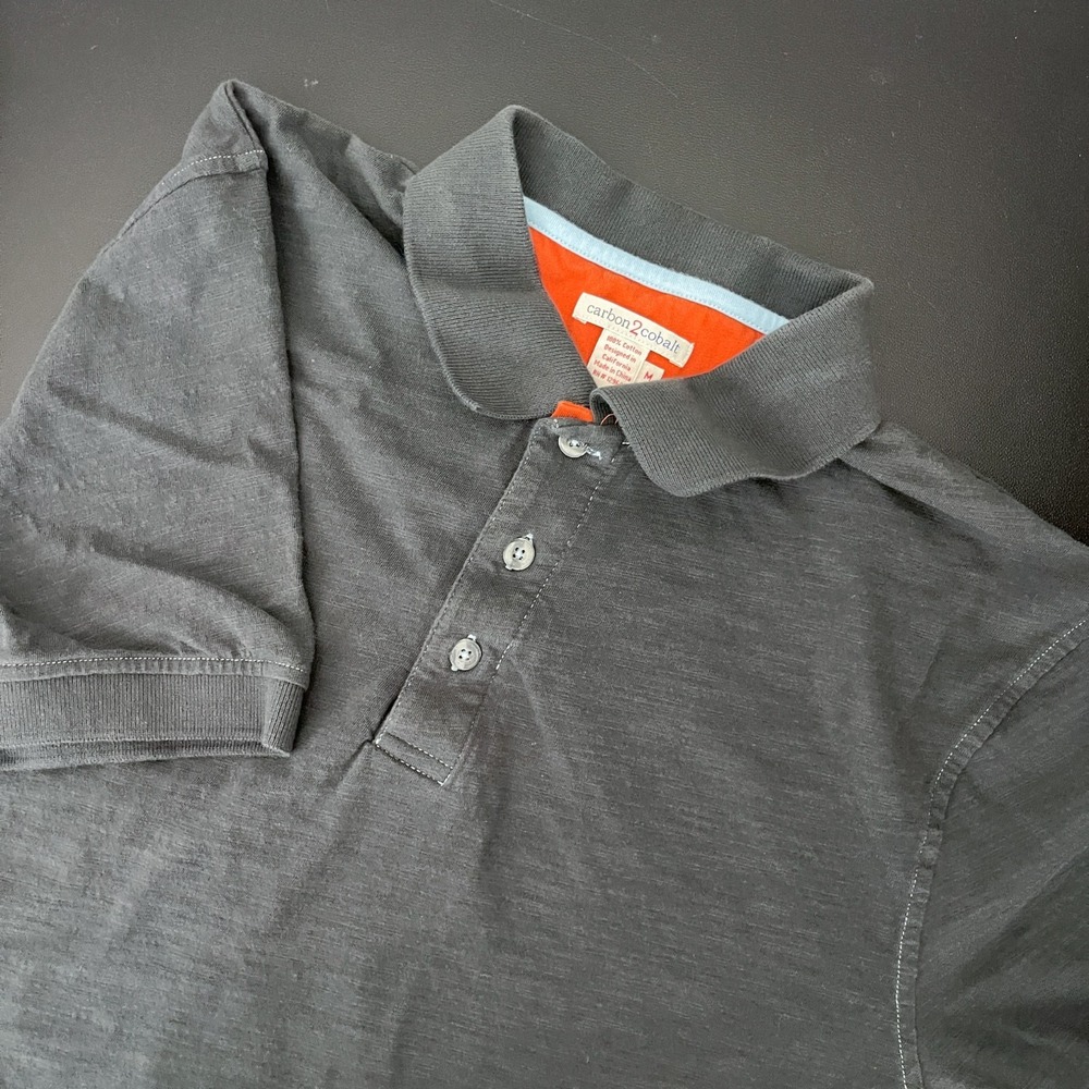 Carbon 2 Cobalt Catalyst Polo Shirt Mens Medium Gray Effortlessly Cool 144005